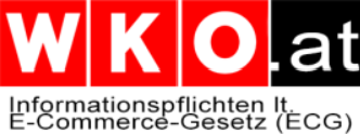 WKO.at, Informationspflichten laut E-Commerce-Gesetz (ECG)
